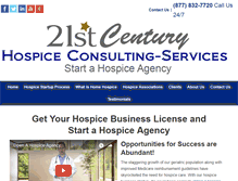 Tablet Screenshot of hospiceconsulting-services.com